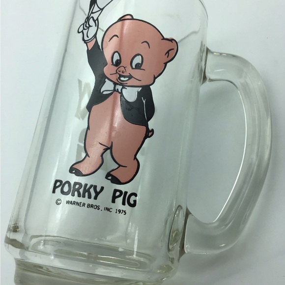 Vintage Warner Bros. Porky Pig glass - Picture 3 of 4